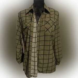 Army Green Button Up